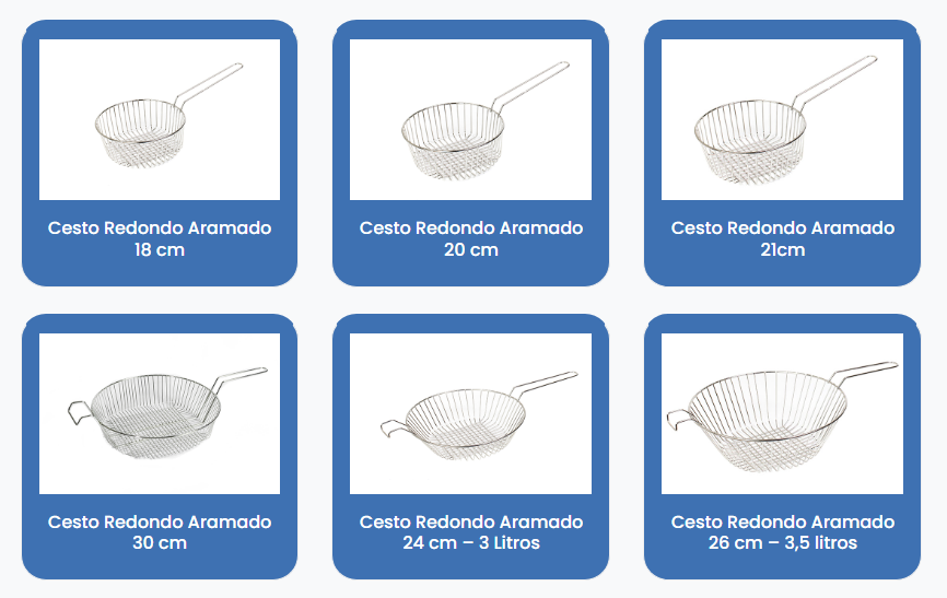 Cesto fritadeira redondo: descubra onde comprar