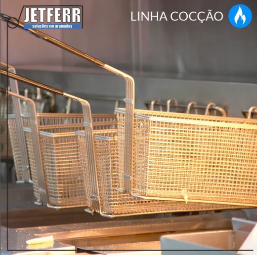 Conheça o cesto para fritadeira aramado da Jetferr